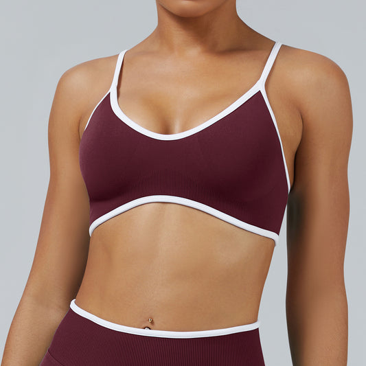 Aloura - Women Gym Bra (Weinrot)