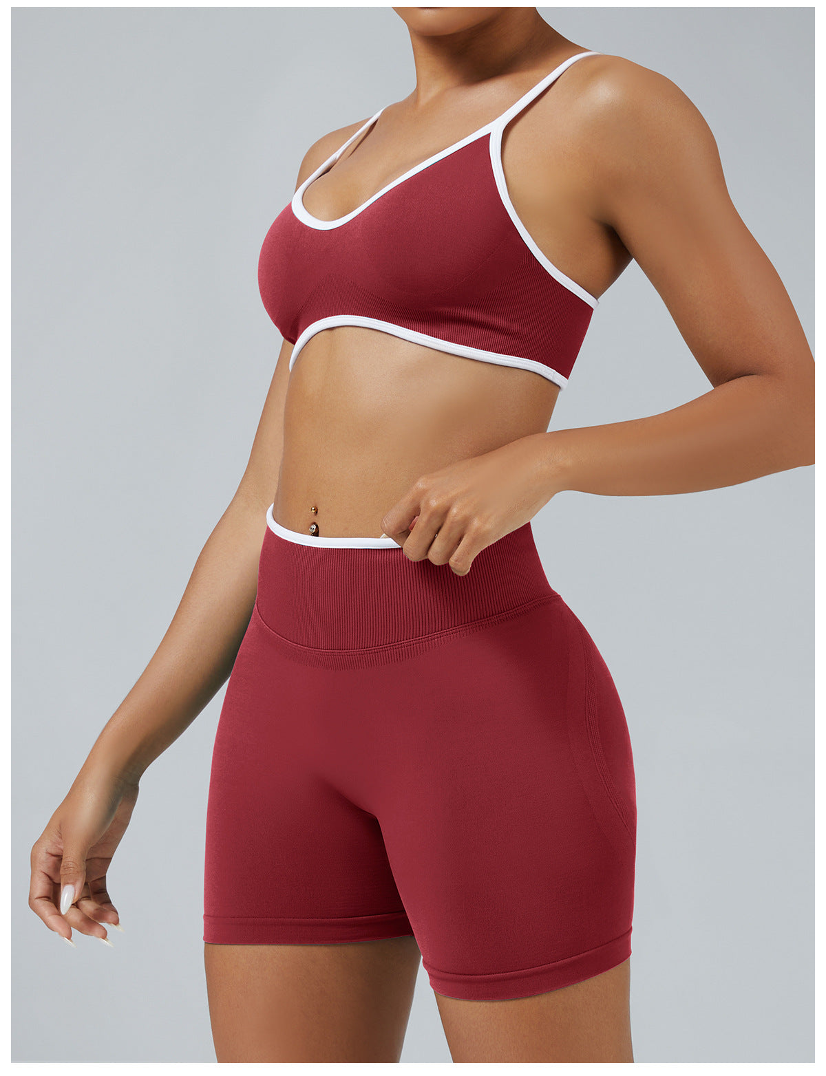 Aloura - Women Gym Bra (Kirsch Rot)
