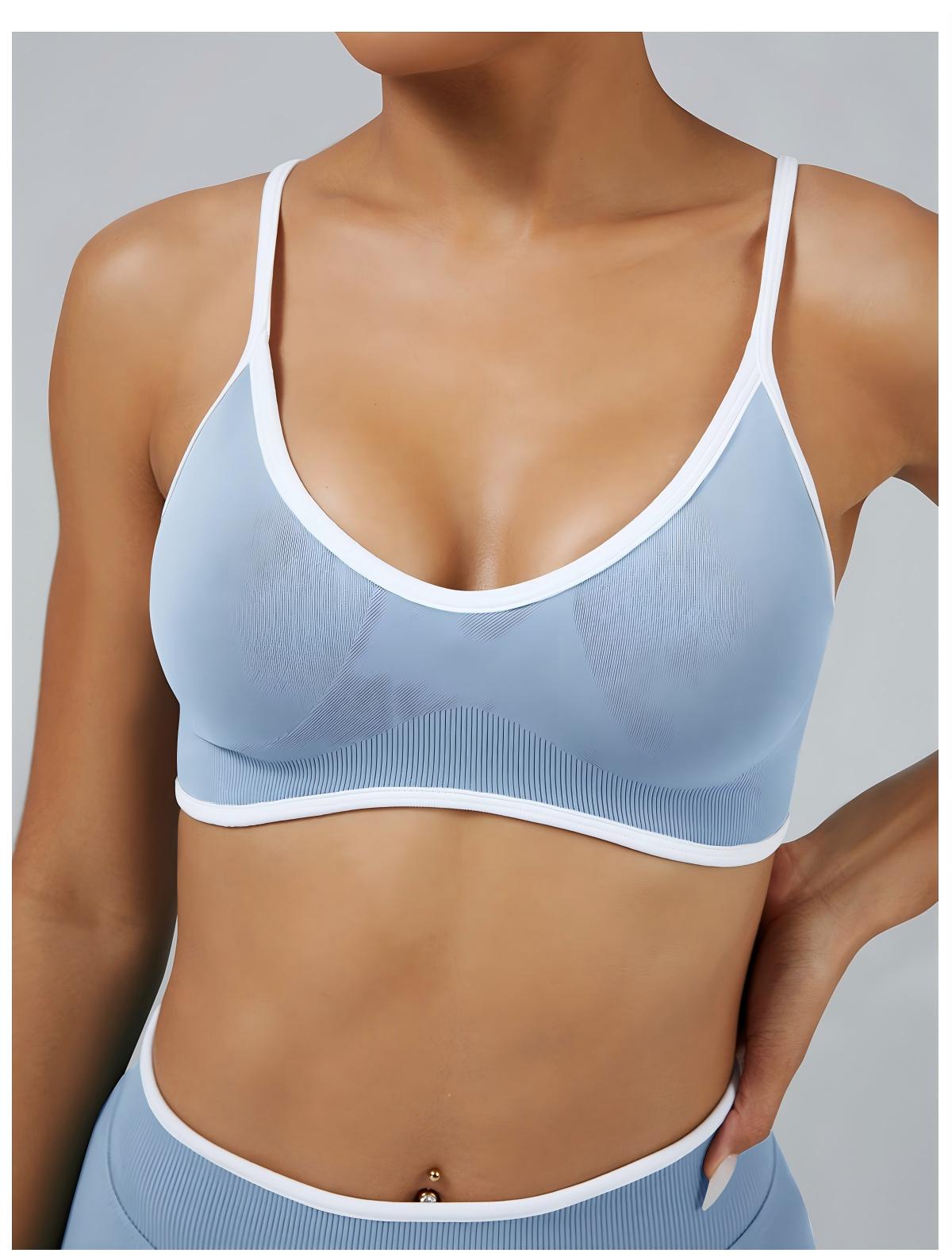 Aloura - Women Gym Bra (Baby Blau)